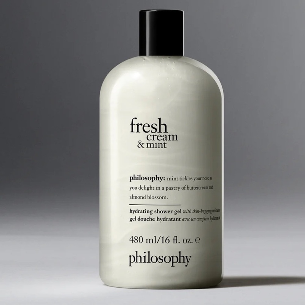 Philosophy fresh cream & mint hydrating shower gel 16 oz New